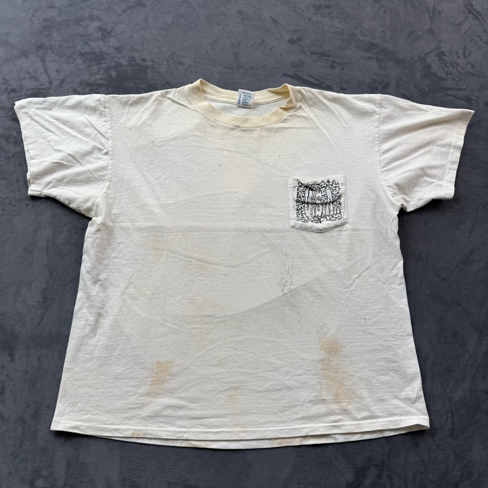Vintage 90s Delta Brutus School of Hard Knocks Graphic Pocket T-Shirt XL USA